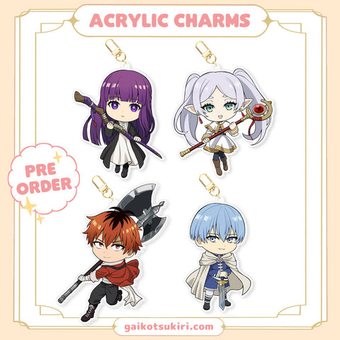 ✧PRE-ORDER✧ Frieren Holographic Acrylic Charms