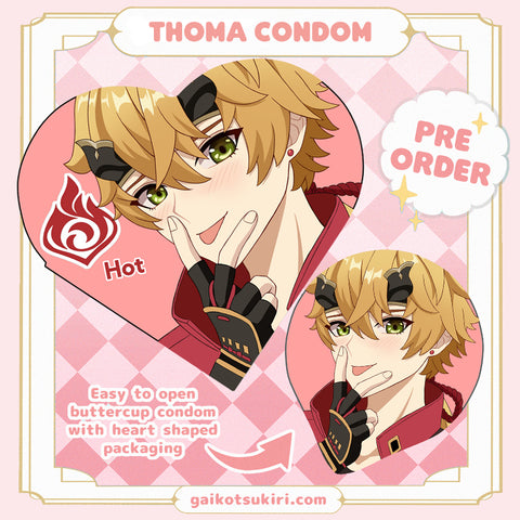 ✧PRE-ORDER✧ Genshin Impact Character Condom - Thoma
